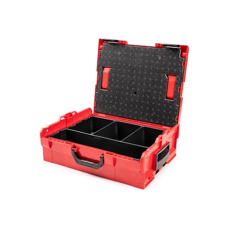 Tekton Stacking Tool Box L-BOXX 2 with 4-Cavity Parts Tray and Lid Insert OLB91000
